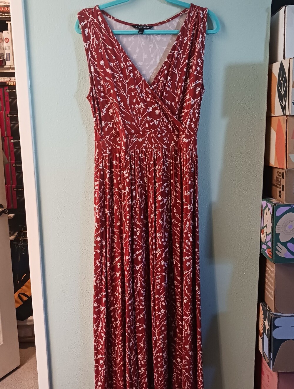 41 Hawthorn (StitchFix) Adelina Knit Maxi Dress in Burnt Orange | Size M